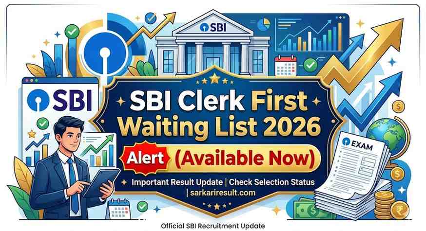 SBI Clerk First Waiting List 2026