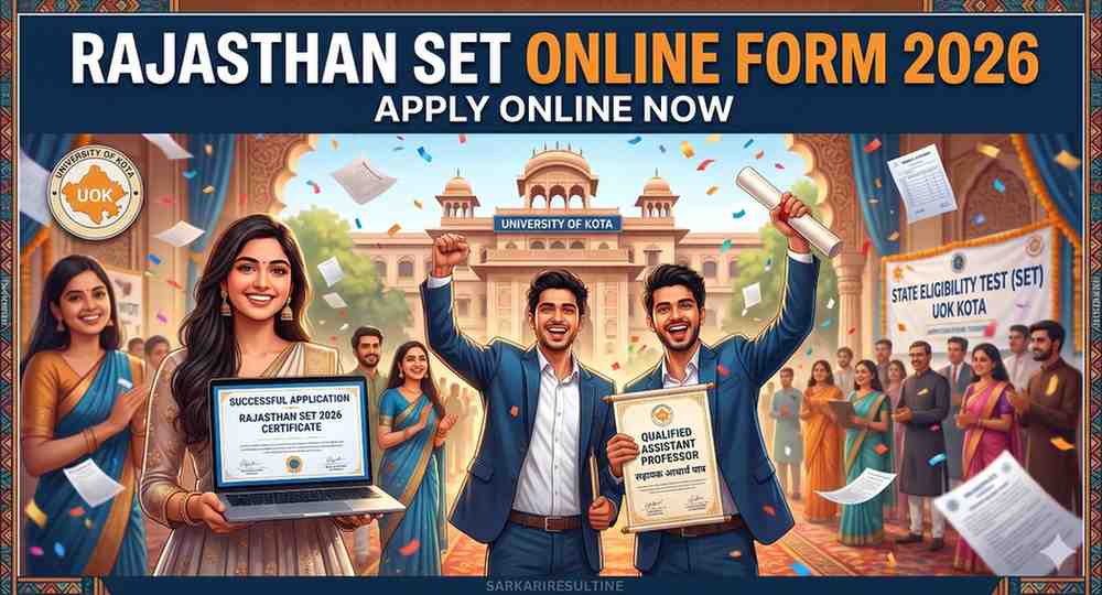 Rajasthan SET Online Form 2026