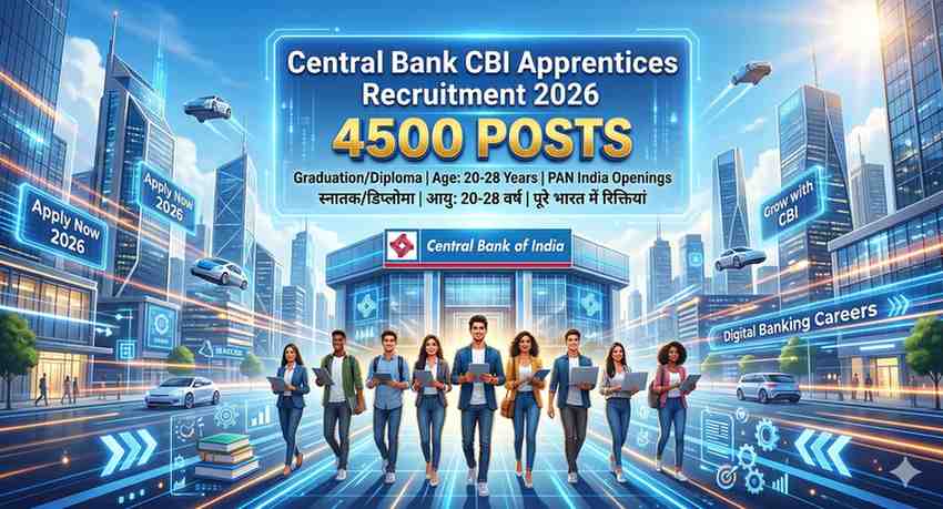 Central Bank CBI Apprentices Recruitment 2026