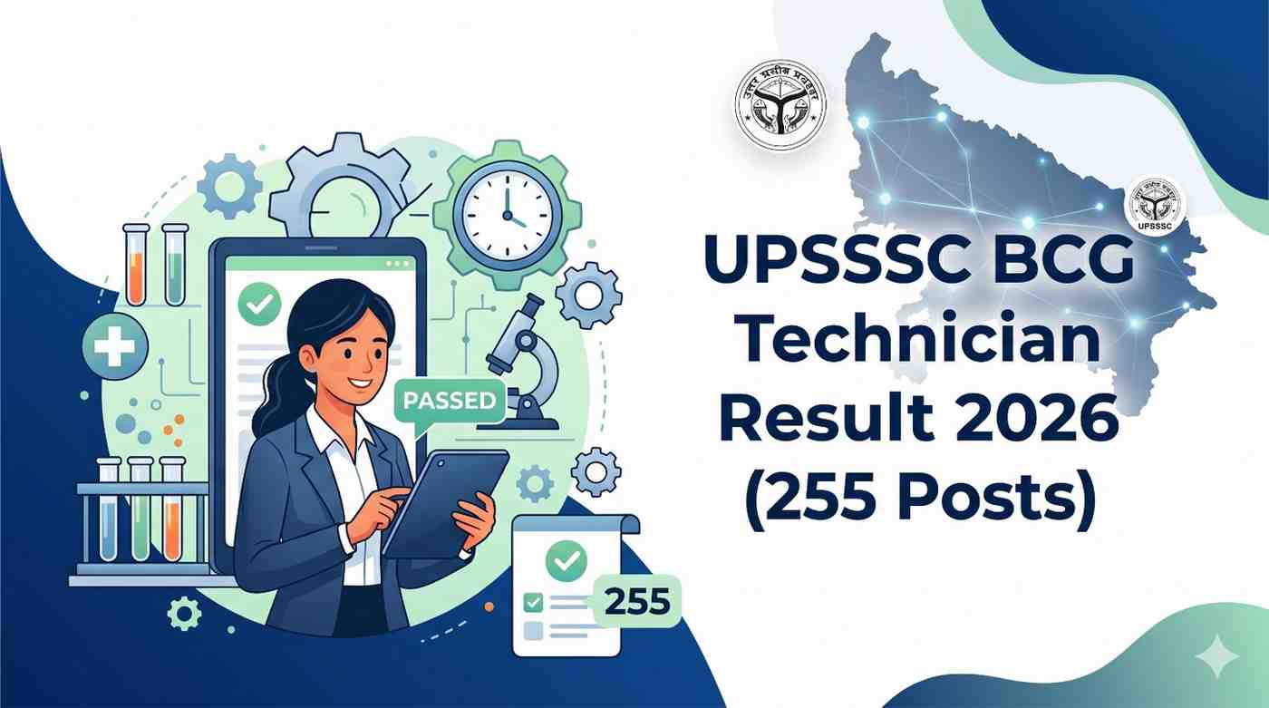 UPSSSC BCG Technician Result 2026