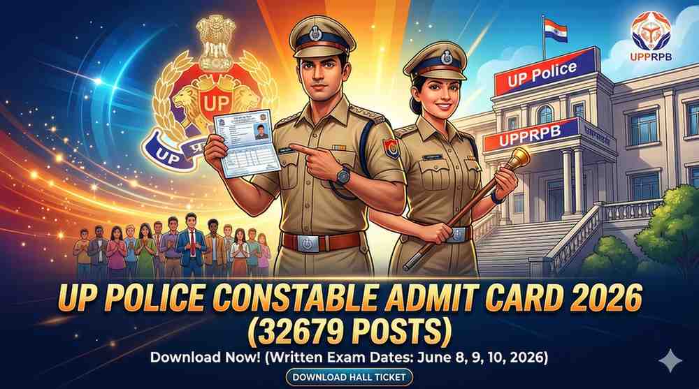 UP Police Constable Admit Card 2026 (32679 Posts)