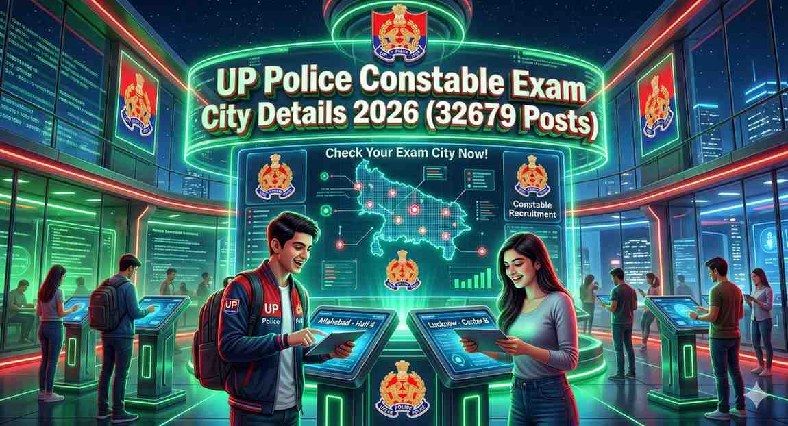 UP Police Constable Exam City Details 2026