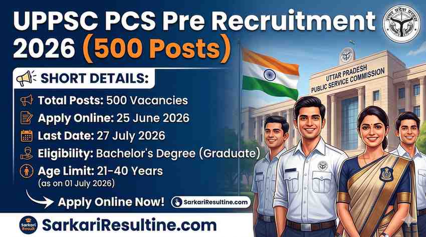 UPPSC PCS Pre Recruitment 2026