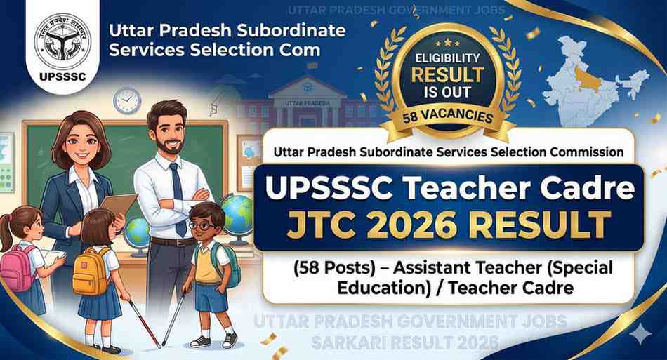 UPSSSC Teacher Cadre JTC 2026
