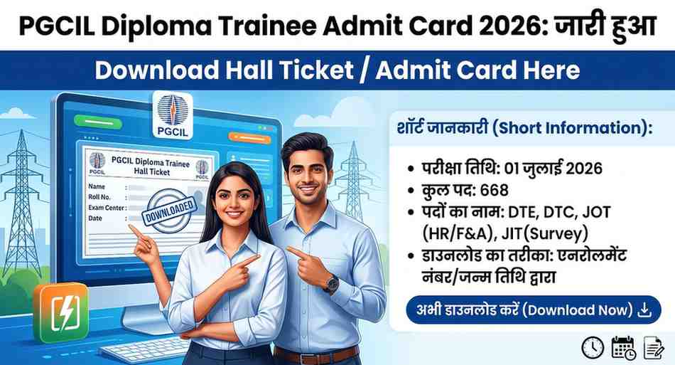 PGCIL Diploma Trainee Admit Card 2026