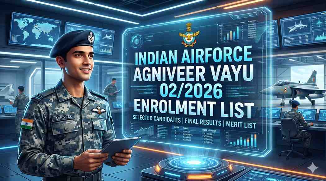 Indian Airforce Agniveer Vayu 02/2026 Enrolment List