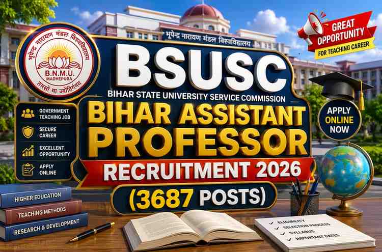 BSUSC Bihar Assistant Professor Recruitment 2026