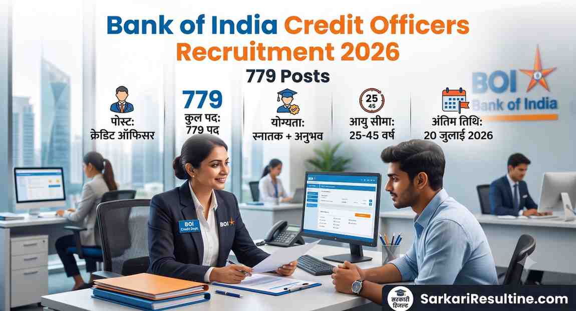 Bank of India Credit Officers Recruitment 2026