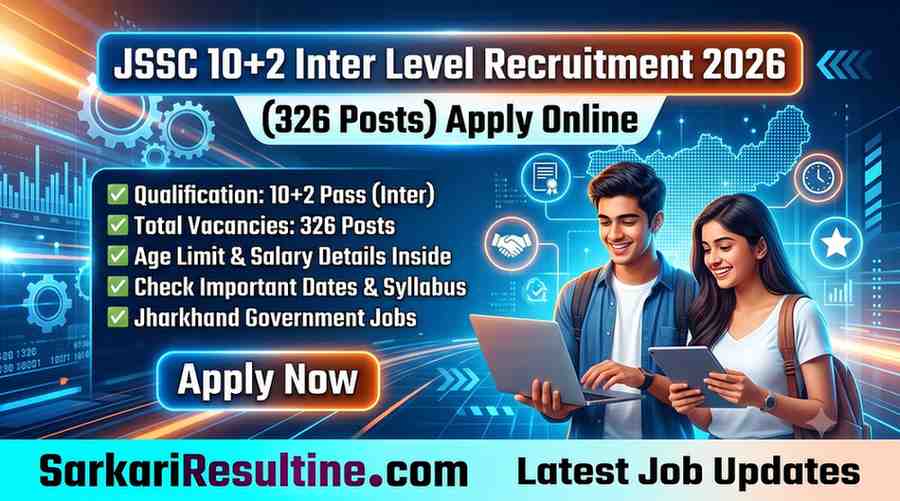JSSC 10+2 Inter Level Recruitment 2026