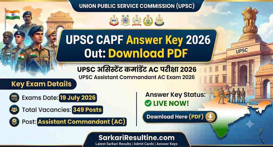UPSC CAPF Answer Key 2026