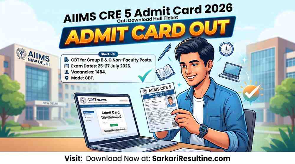: AIIMS CRE 5 Admit Card 2026