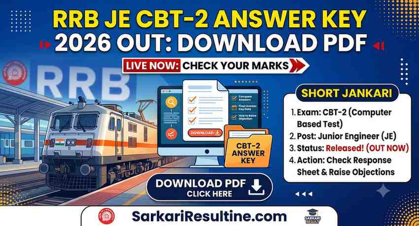 RRB JE CBT-2 Answer Key 2026 Out: Download PDF