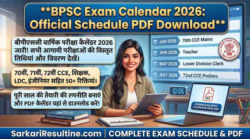 BPSC Exam Calendar 2026