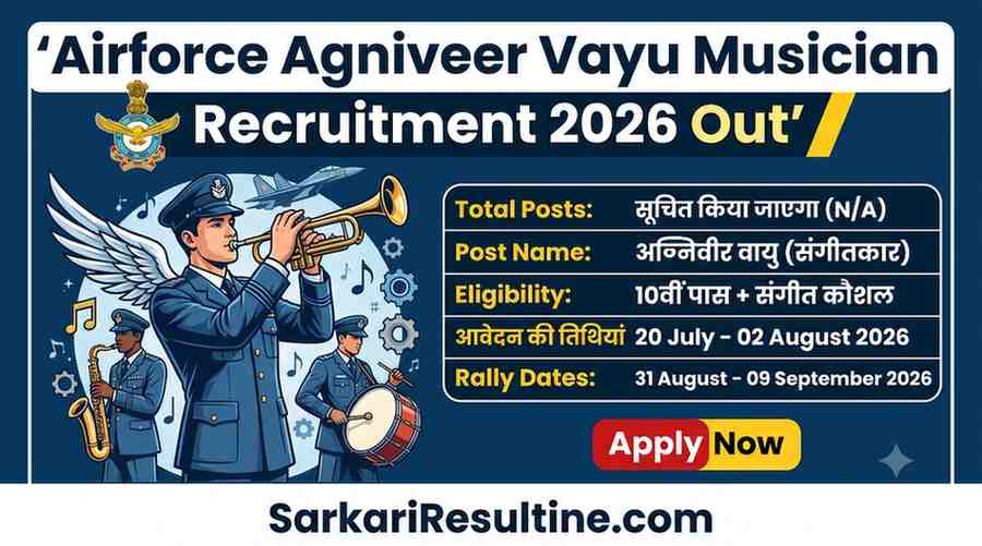 Airforce Agniveer Vayu Musician Recruitment 2026
