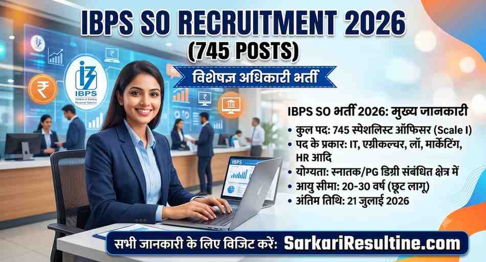 IBPS SO Recruitment 2026 (745 Posts)