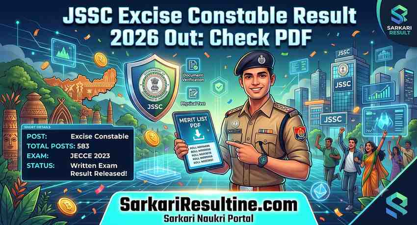 JSSC Excise Constable Result 2026