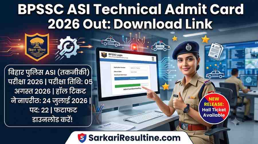 BPSSC ASI Technical Admit Card 2026