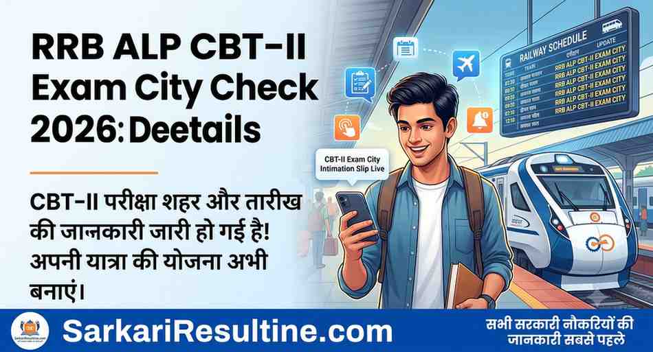 RRB ALP CBT-II Exam City 2026