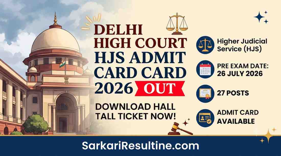 Delhi High Court HJS Admit Card 2026