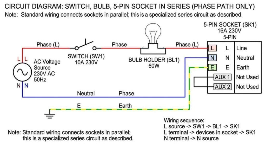 Series Testing Board Circuit Diagram