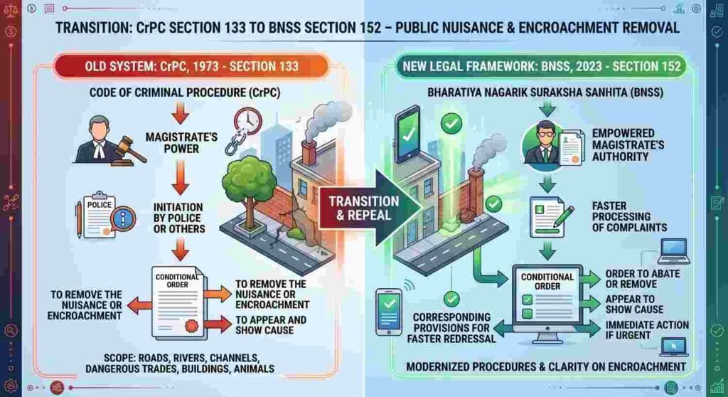 BNSS Section 152 and SDM powers for encroachment removal