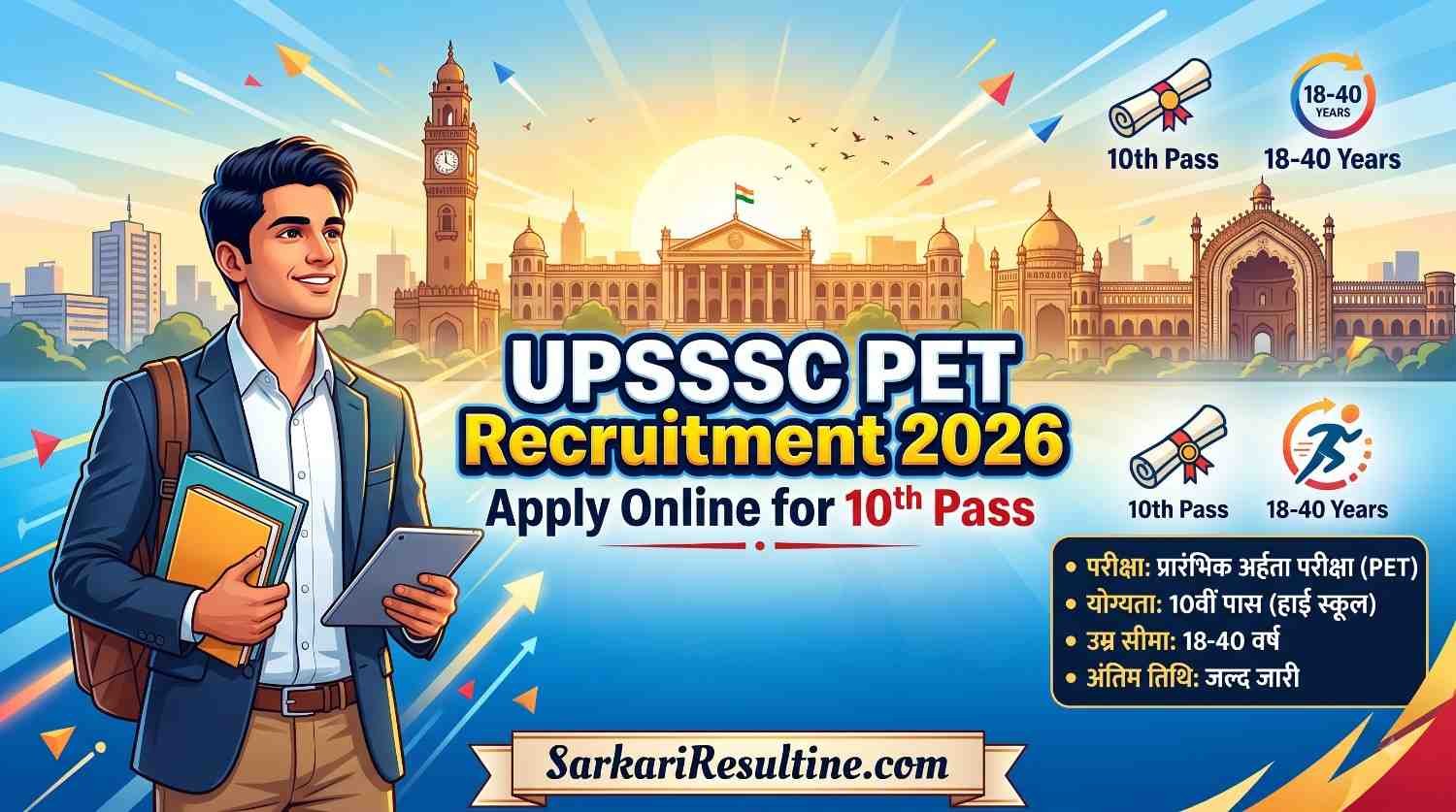 UPSSSC PET Recruitment 2026: