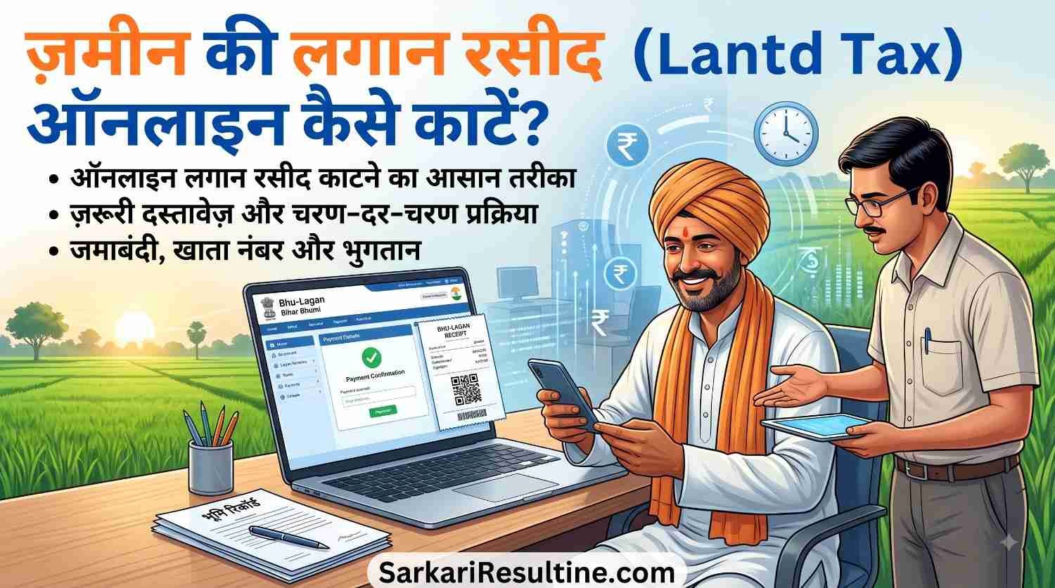 ज़मीन की लगान रसीद
