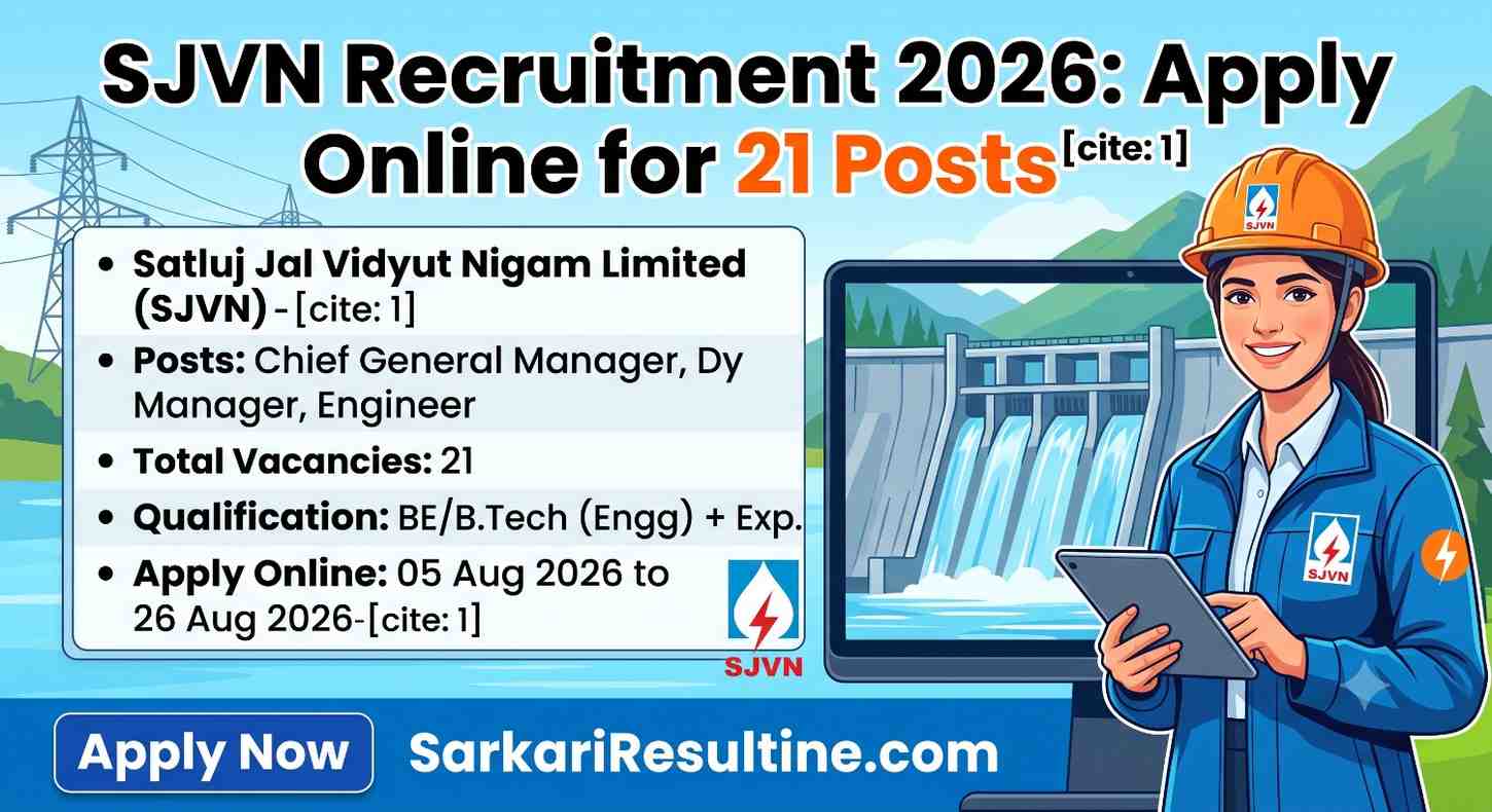 SJVN Recruitment 2026