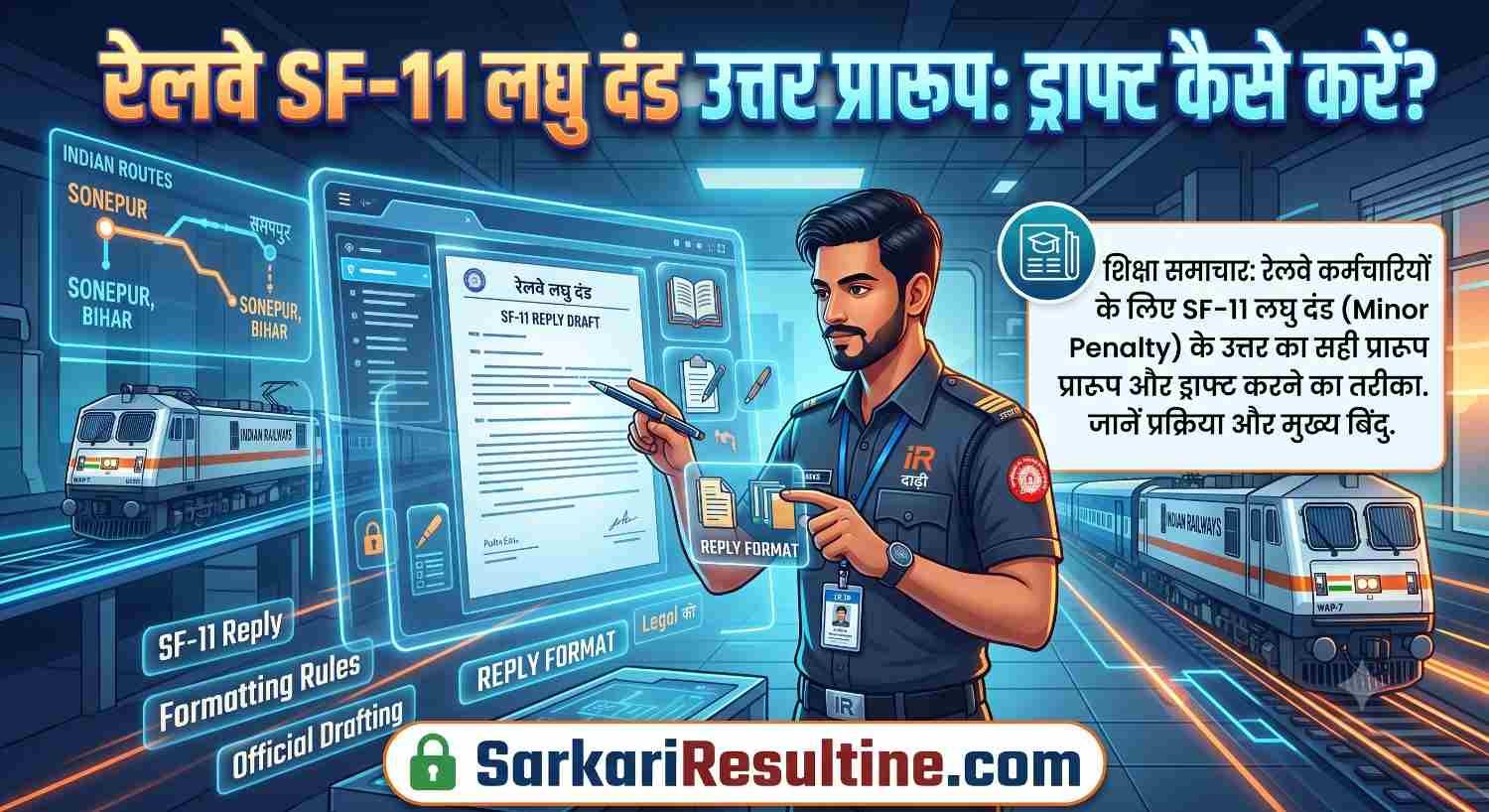Railway SF-11 Minor Penalty Reply Format: ड्राफ्ट कैसे करें?