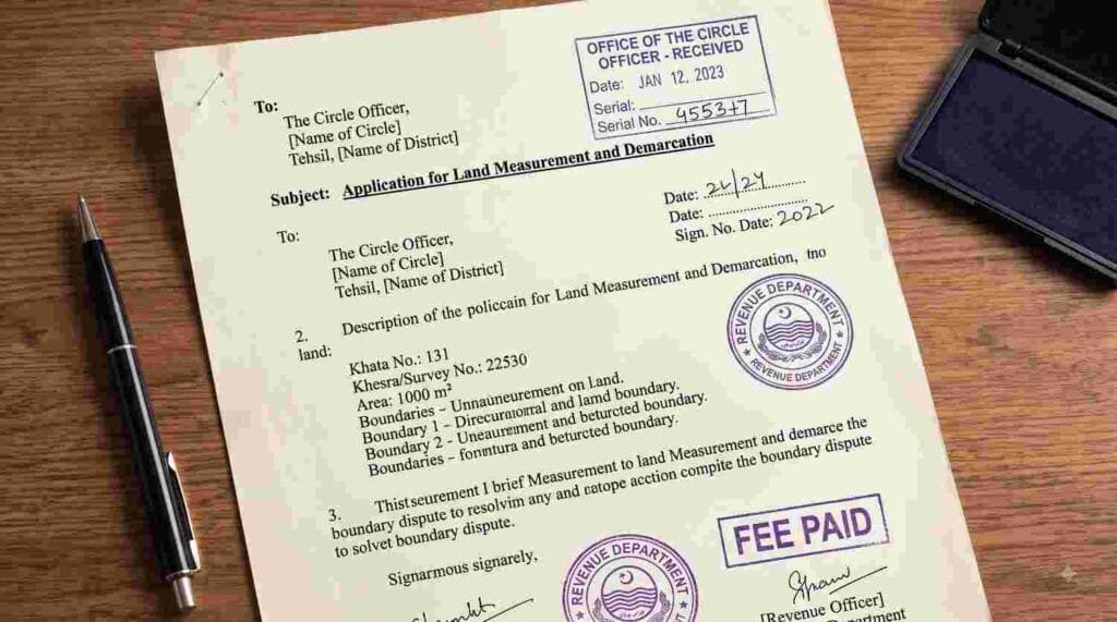 t: Zameen Ki Mapi Application CO Format