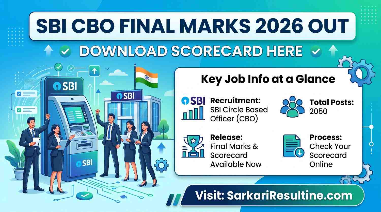 SBI CBO Final Marks 2026 Out: Download Scorecard Here