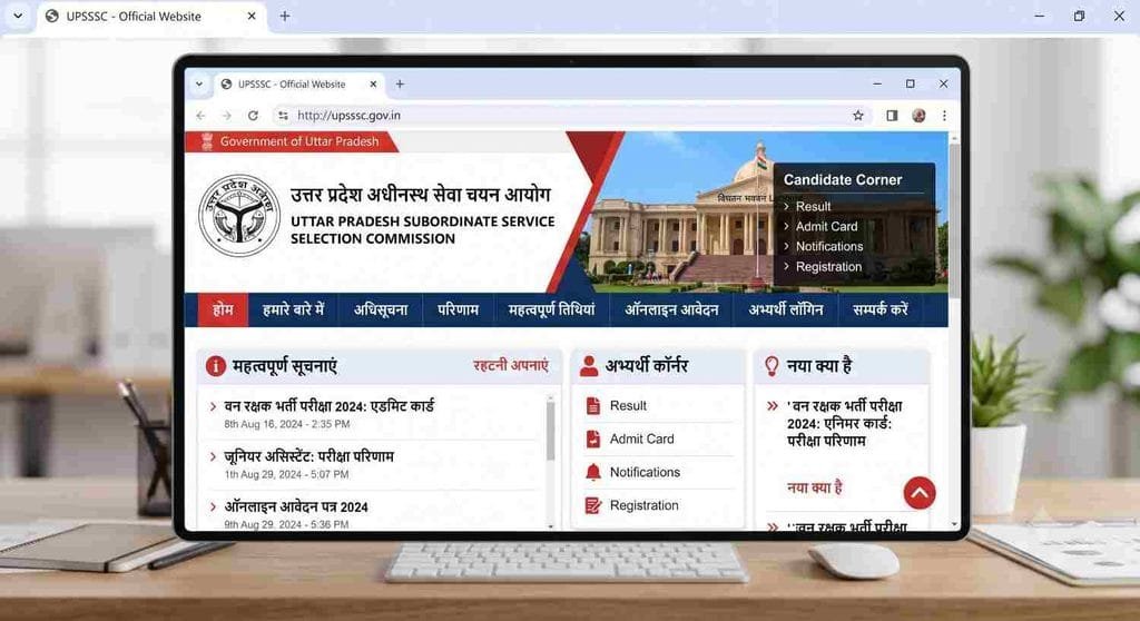 UPSSSC Forensic Science Laboratory Eligibility Result 2026 check now