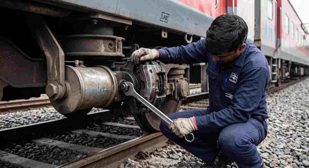 Manual release of LHB coach brake binding troubleshooting