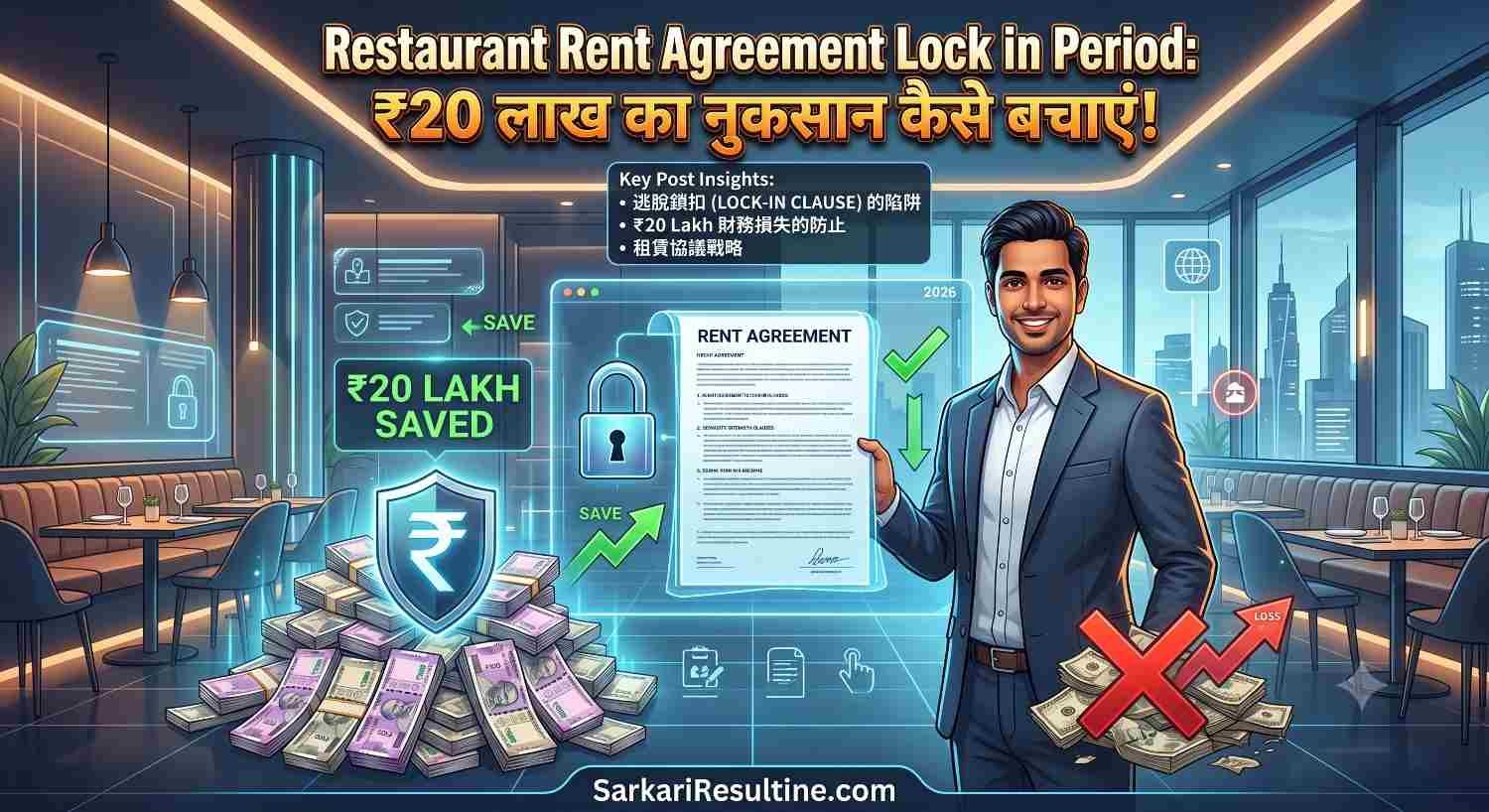 Restaurant Rent Agreement Lock in Period