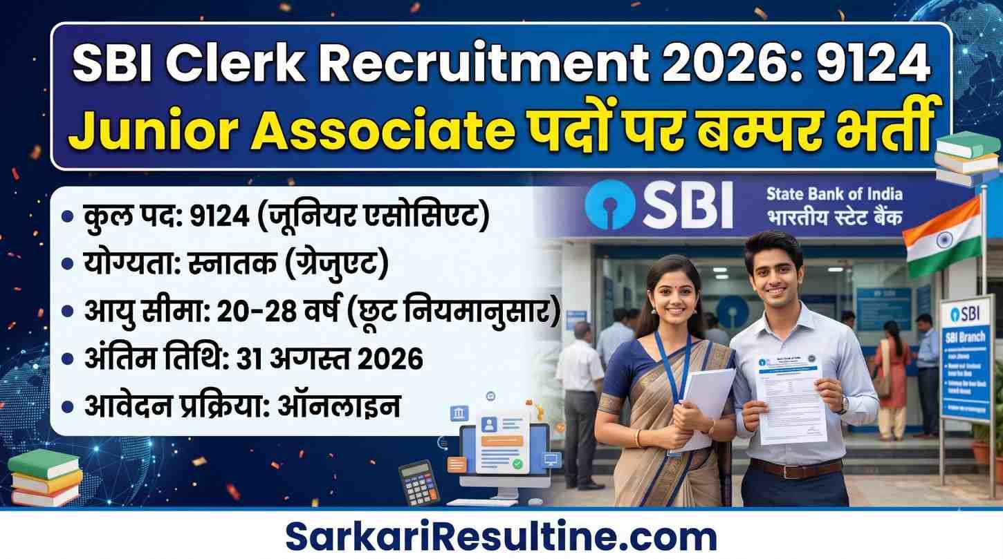 SBI Clerk Recruitment 2026