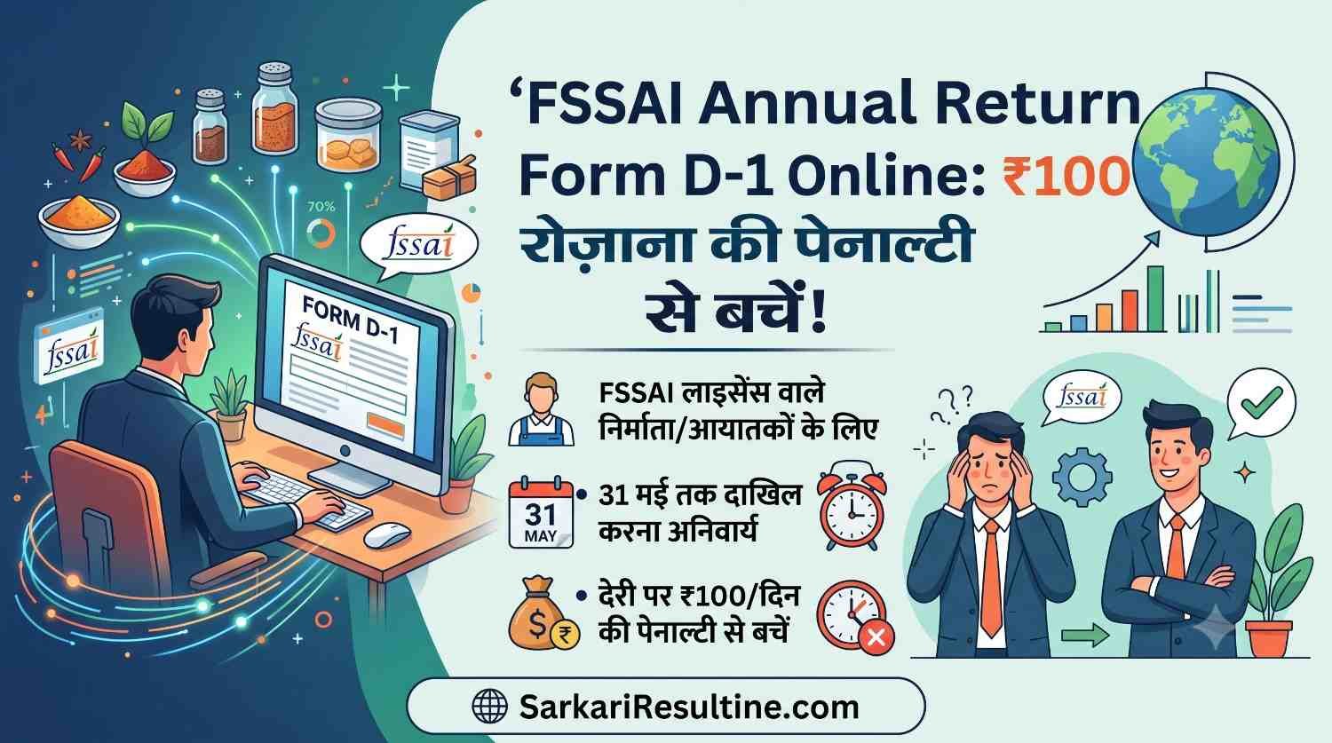 FSSAI Annual Return Form D-1 Online