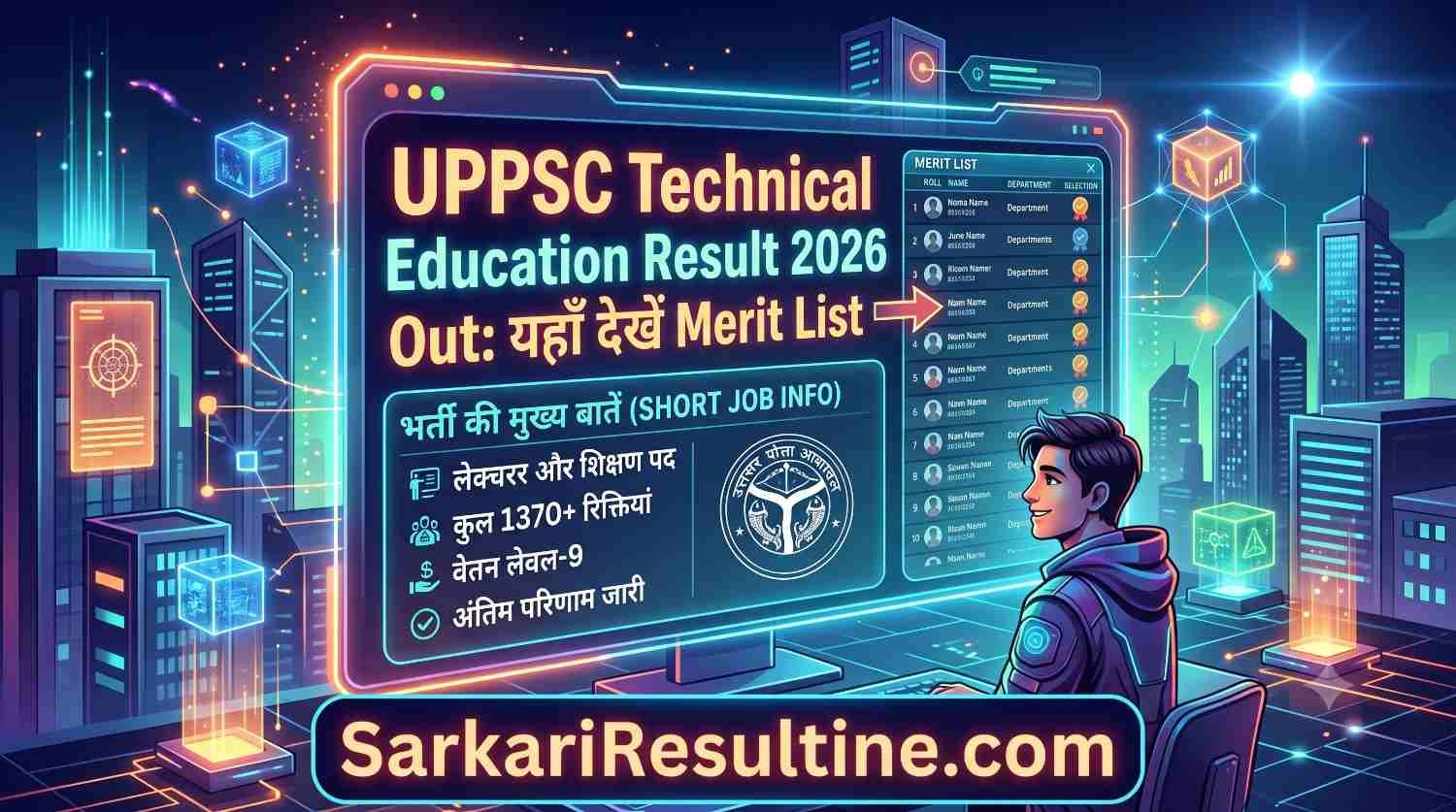 UPPSC Technical Education Final Result 2026