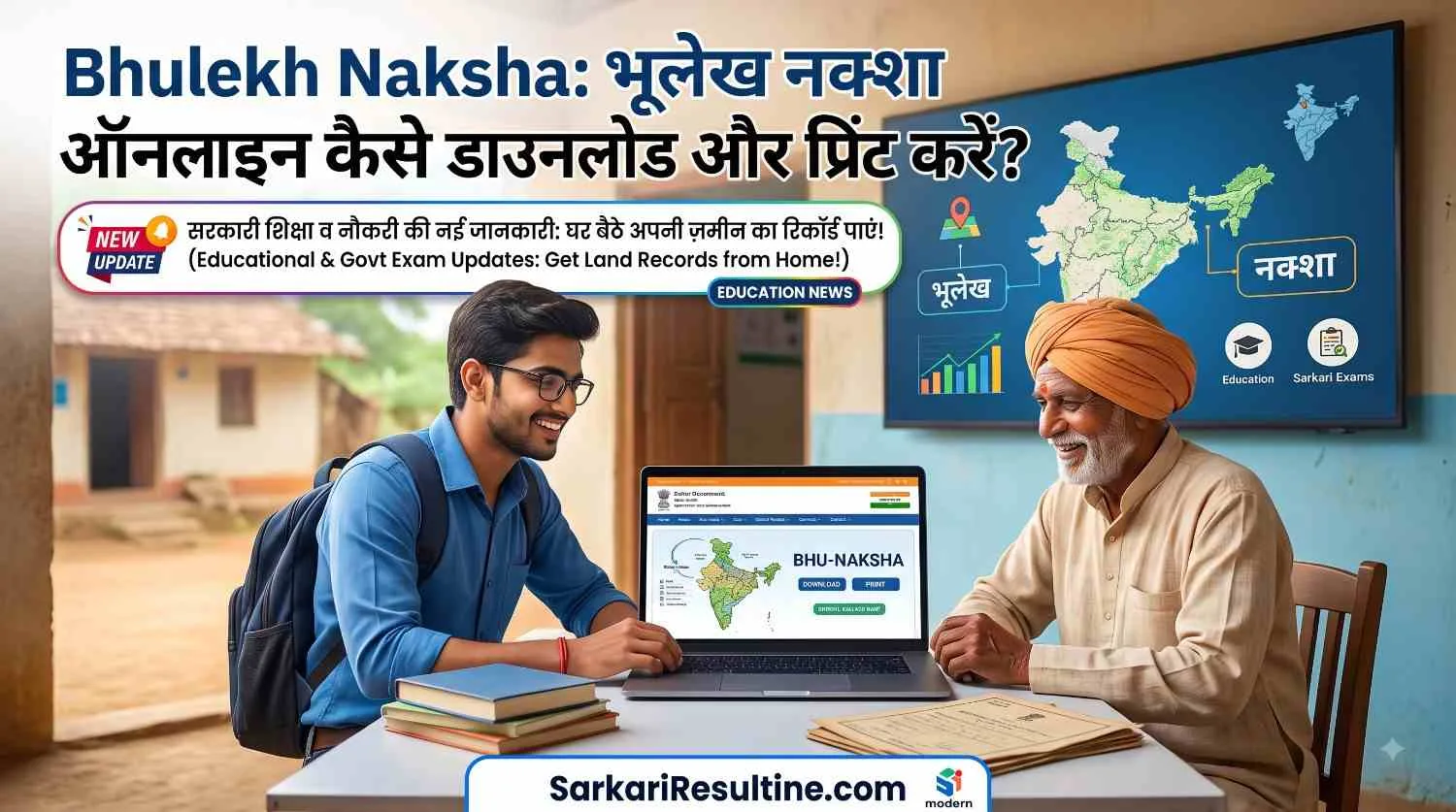 Bhulekh Naksha (भूलेख नक्शा) ऑनलाइन कैसे डाउनलोड और प्रिंट करें?