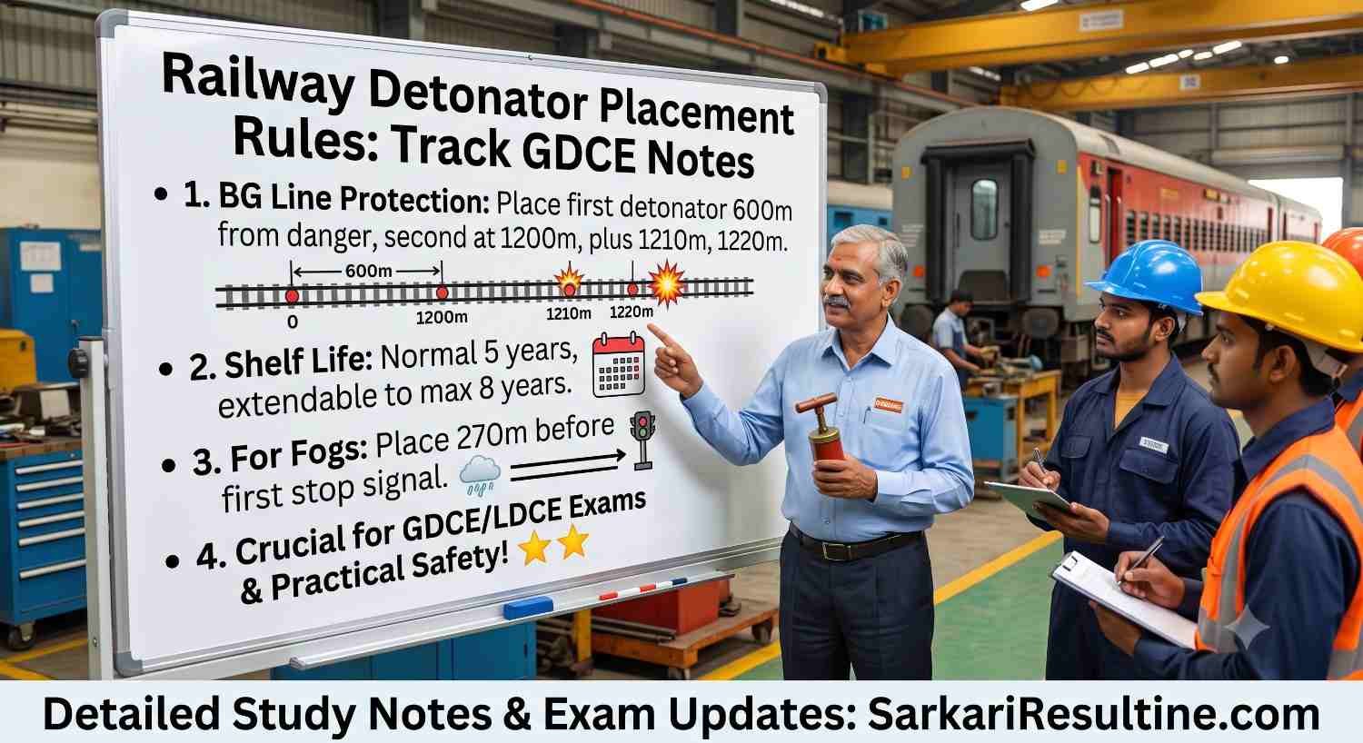 Railway Detonator Placement Rules