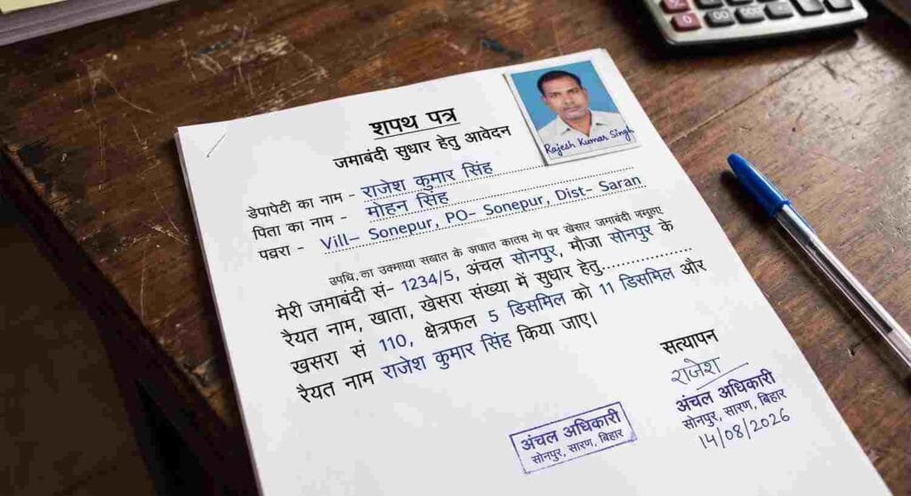 Affidavit for Parimarjan Portal Bihar