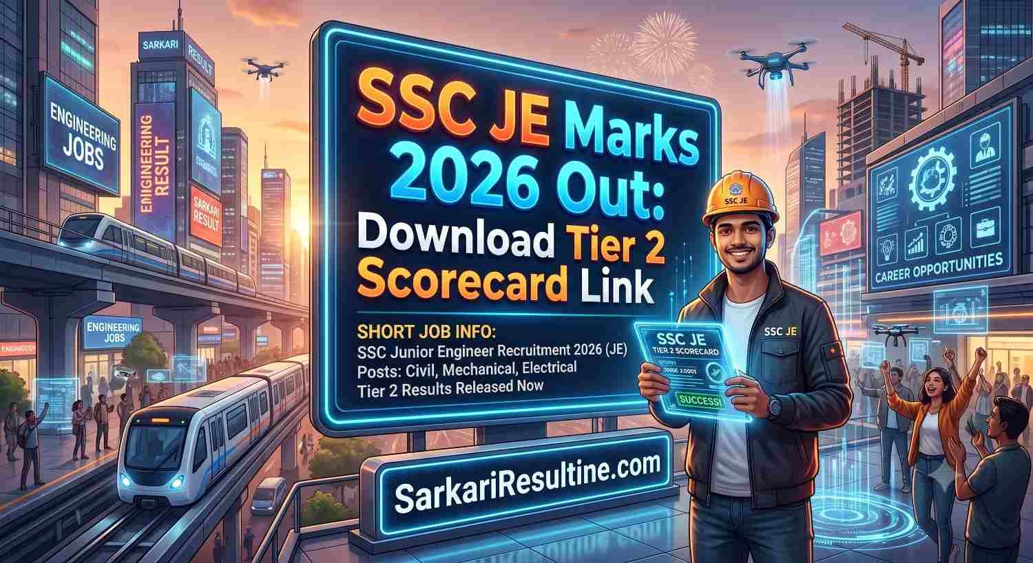 SSC JE Marks 2026