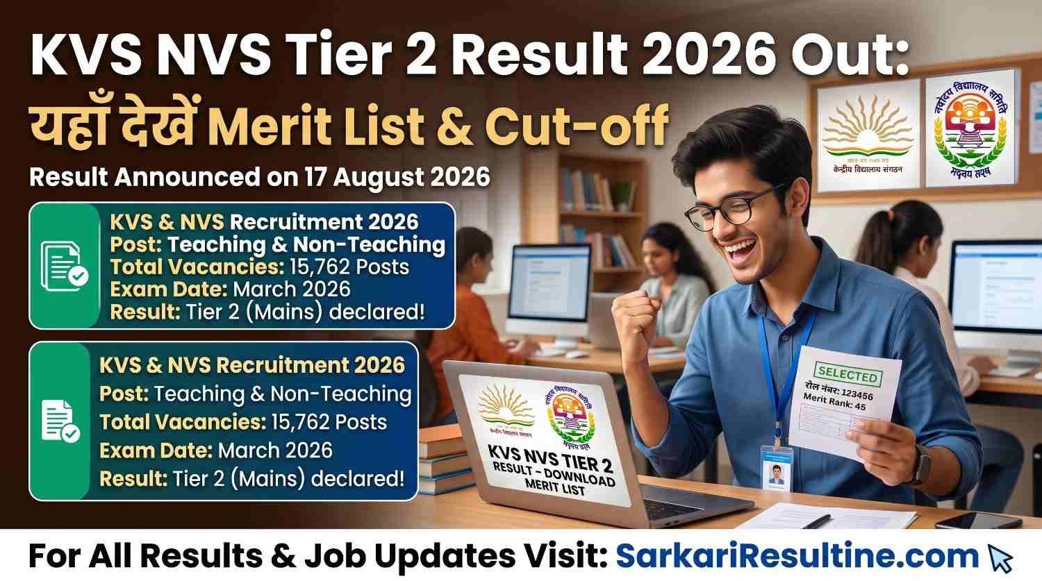 KVS NVS Tier 2 Result 2026