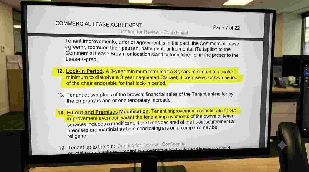  Restaurant Rent Agreement Lock in Period Clause Document]