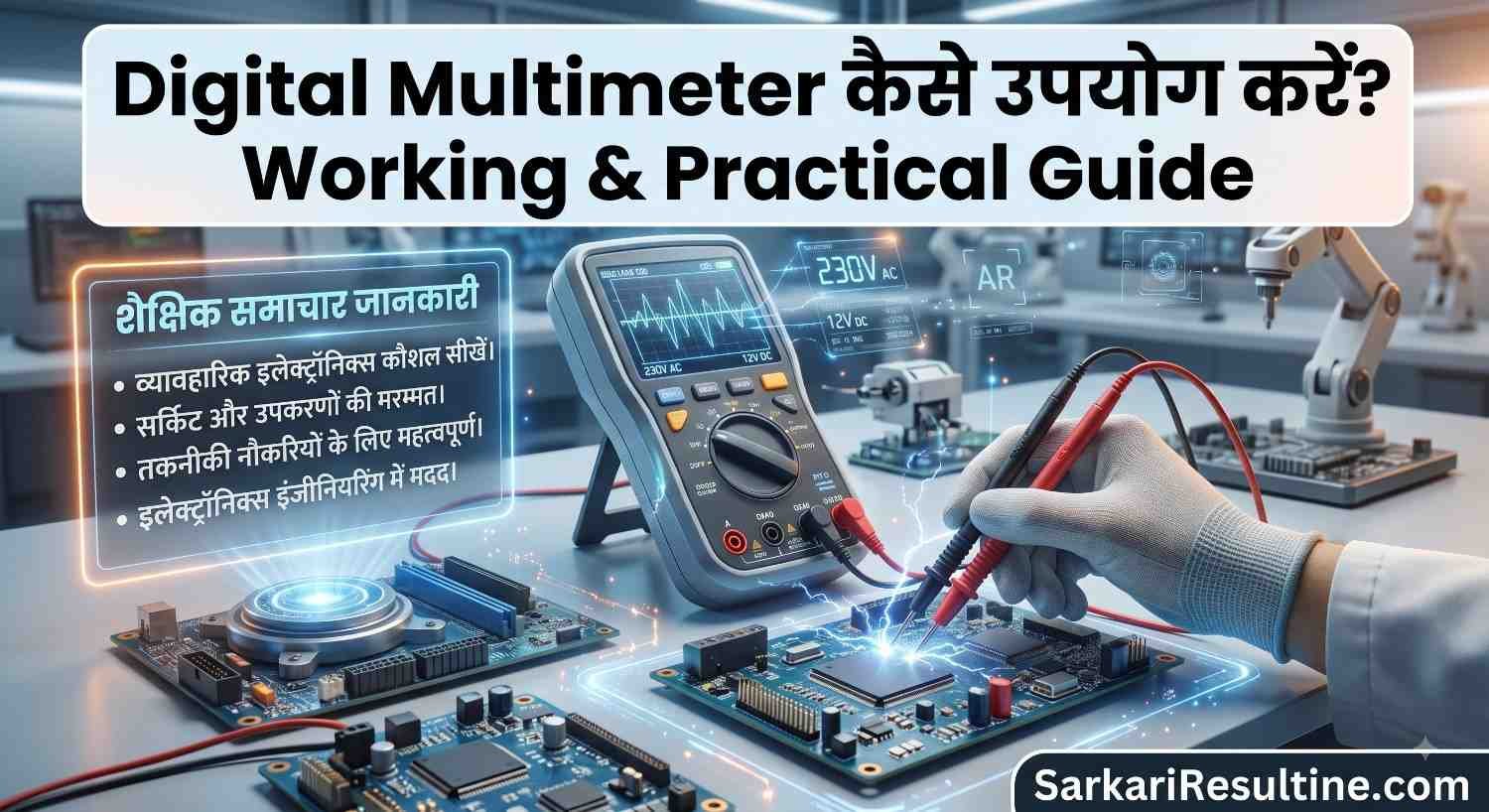 Digital Multimeter कैसे उपयोग करें? Working & Practical Guide