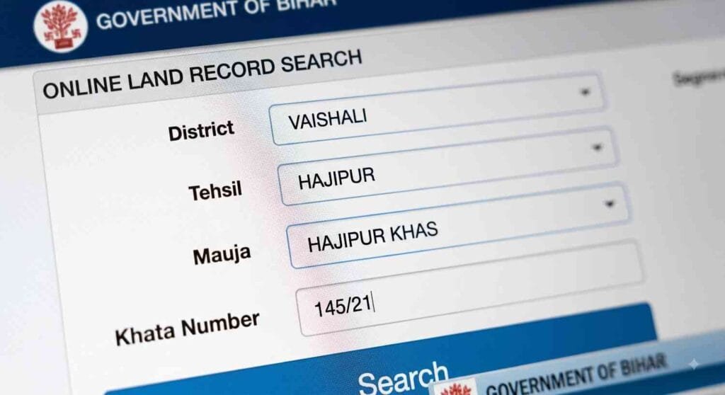 Online form to check Jamabandi panji details
