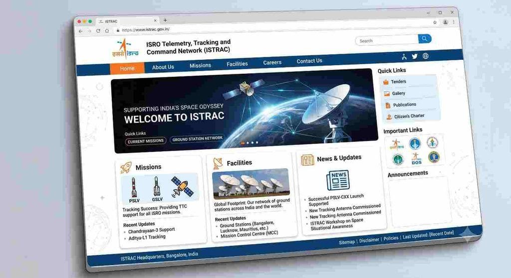 offical website ISRO ISTRAC Admit Card 2026
