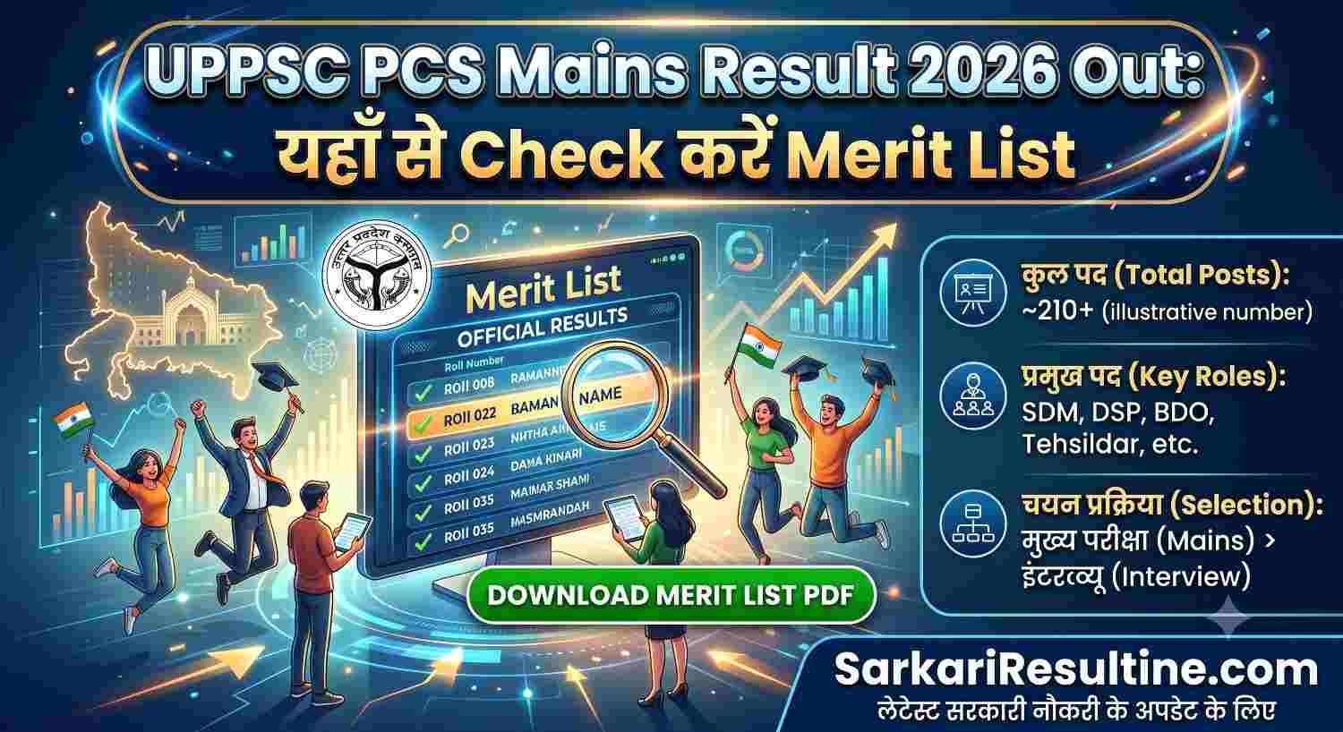 UPPSC PCS Mains Result 2026 Out