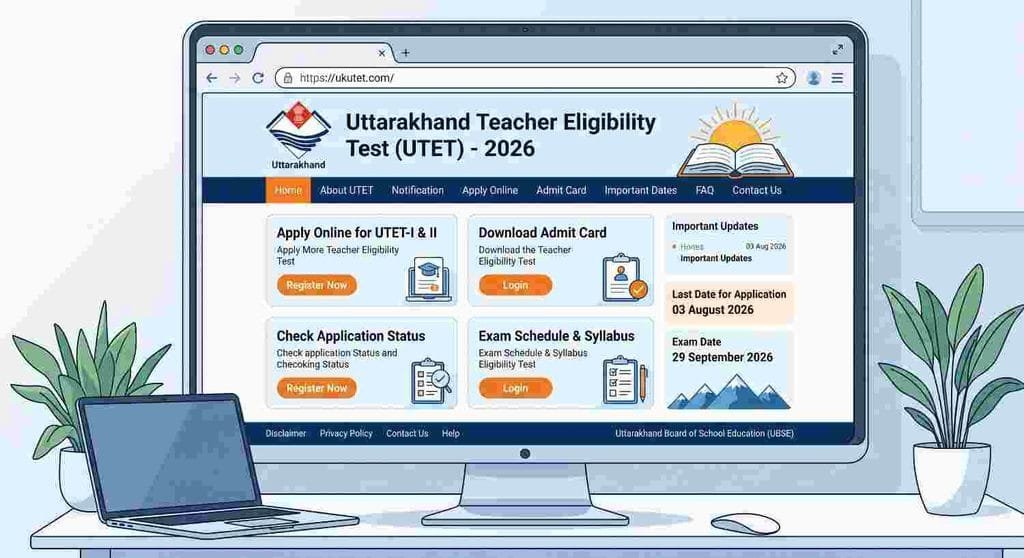 offical website Uttarakhand TET Admit Card 2026