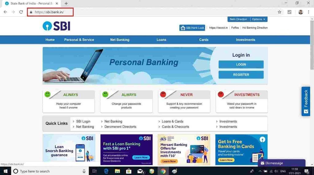 offical website for SBI Clerk PET Admit Card 2026
