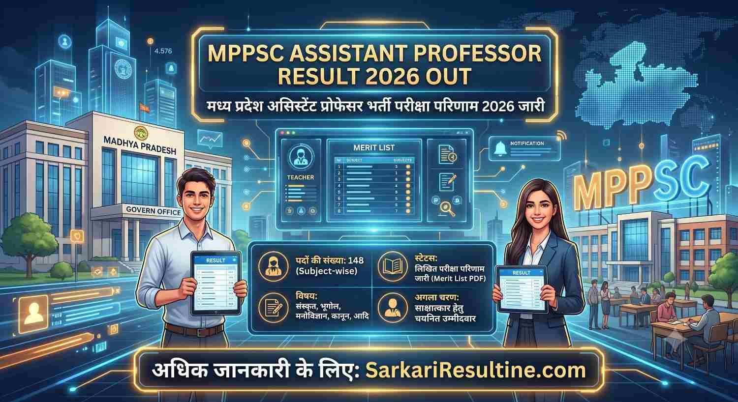 MPPSC Assistant Professor Result 2026